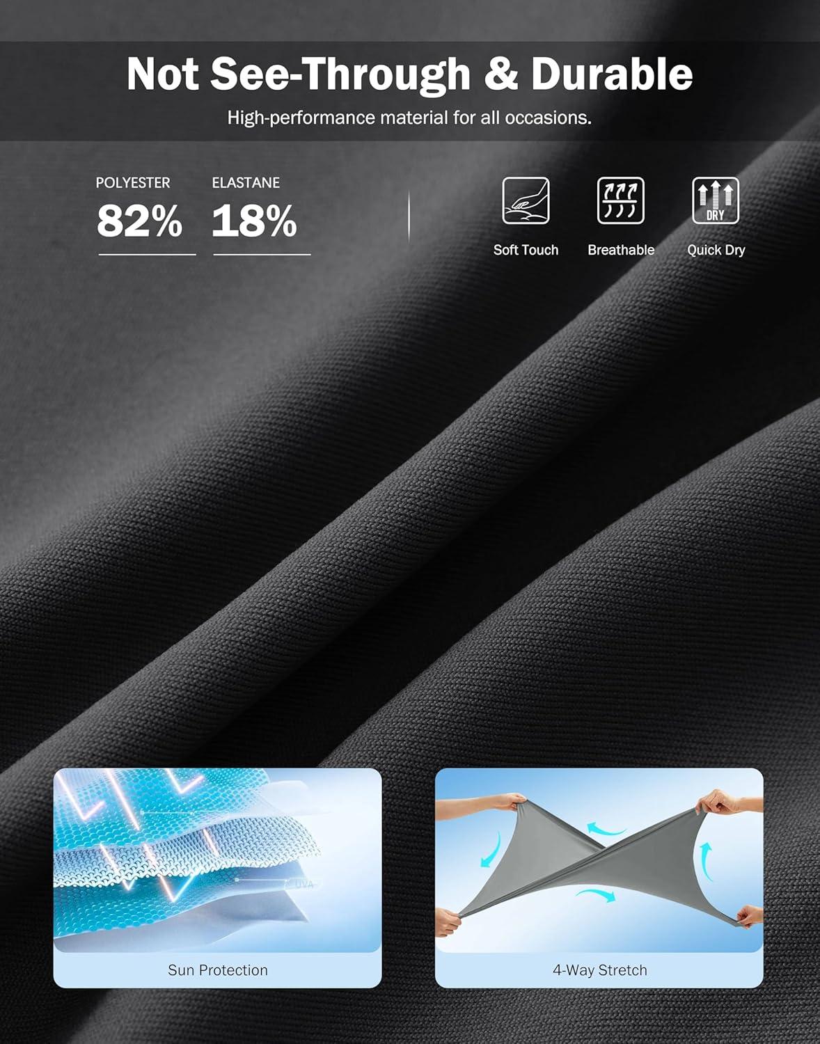 imageSANTINY 18quot Skorts for Women 3 Pockets High Waist Long Athletic Tennis Skirt Golf Skort for Casual Summer TravelBlack