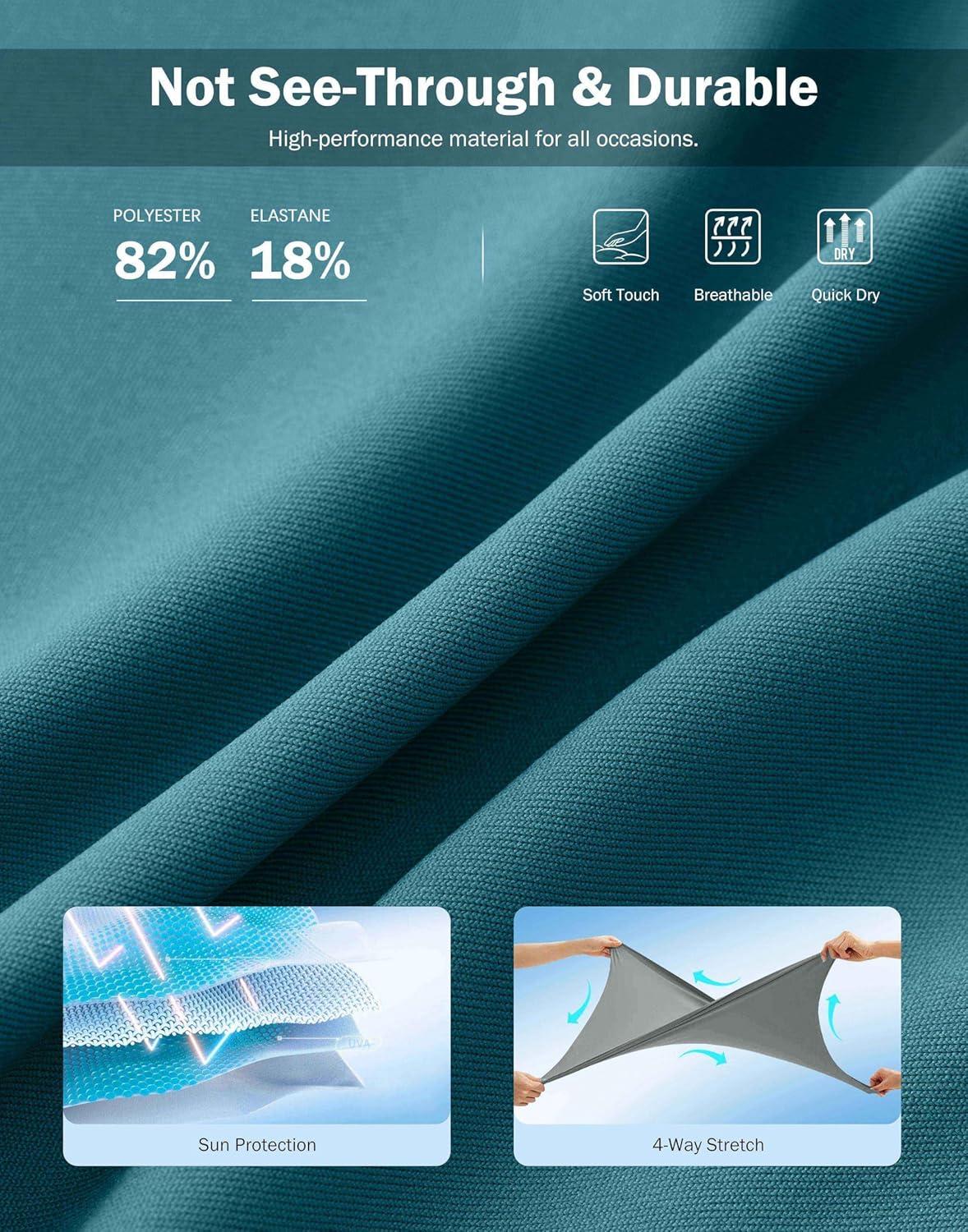 imageSANTINY 18quot Skorts for Women 3 Pockets High Waist Long Athletic Tennis Skirt Golf Skort for Casual Summer TravelGreen Indigo