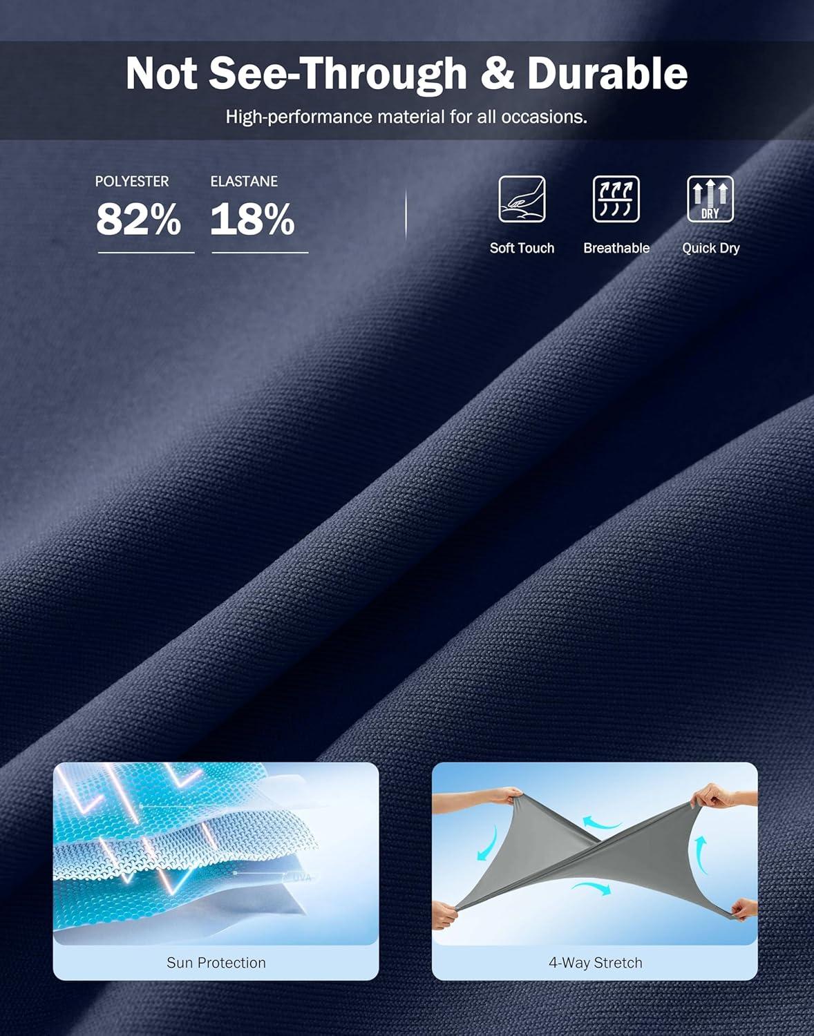 imageSANTINY 18quot Skorts for Women 3 Pockets High Waist Long Athletic Tennis Skirt Golf Skort for Casual Summer TravelNavy