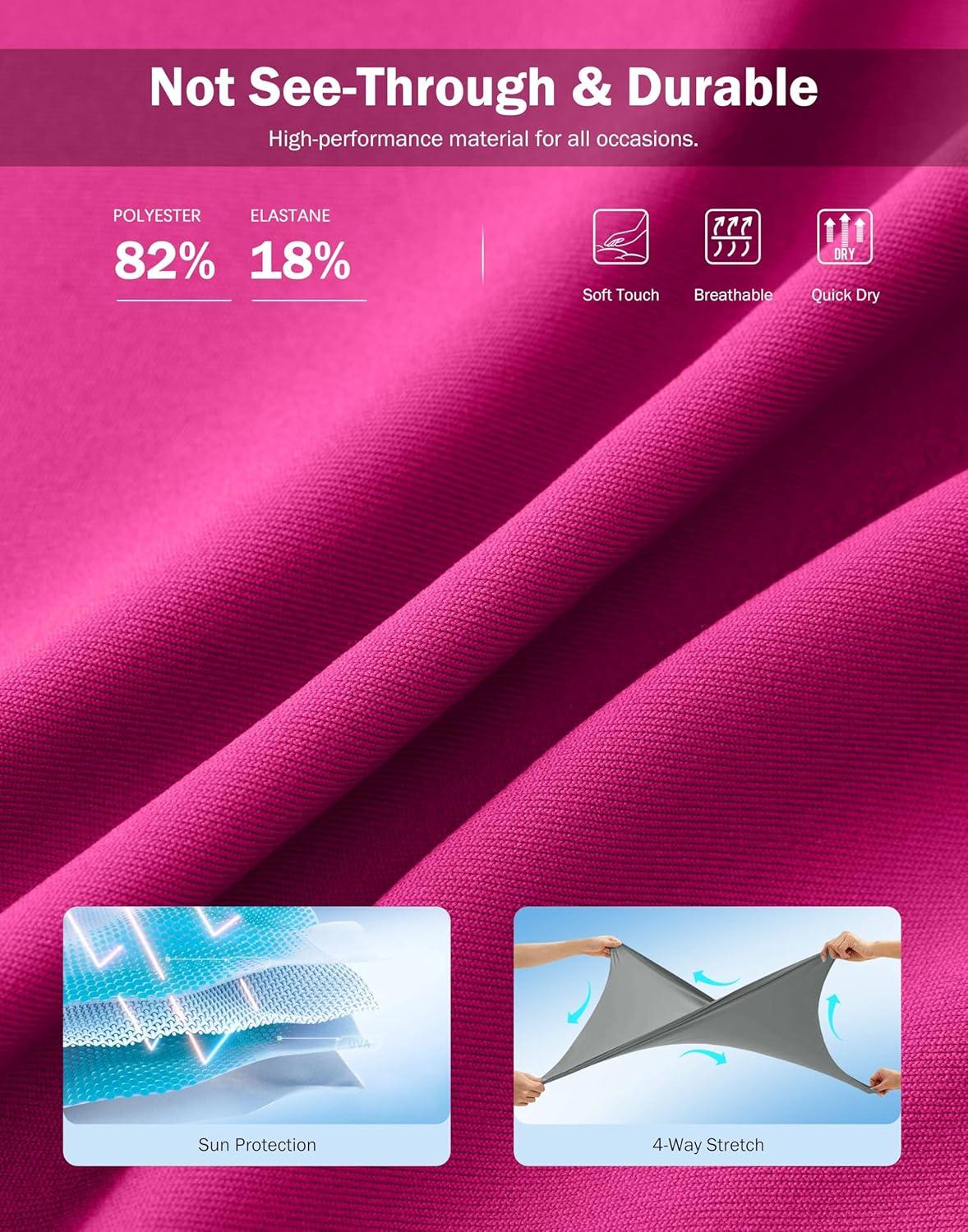 imageSANTINY 18quot Skorts for Women 3 Pockets High Waist Long Athletic Tennis Skirt Golf Skort for Casual Summer TravelRose