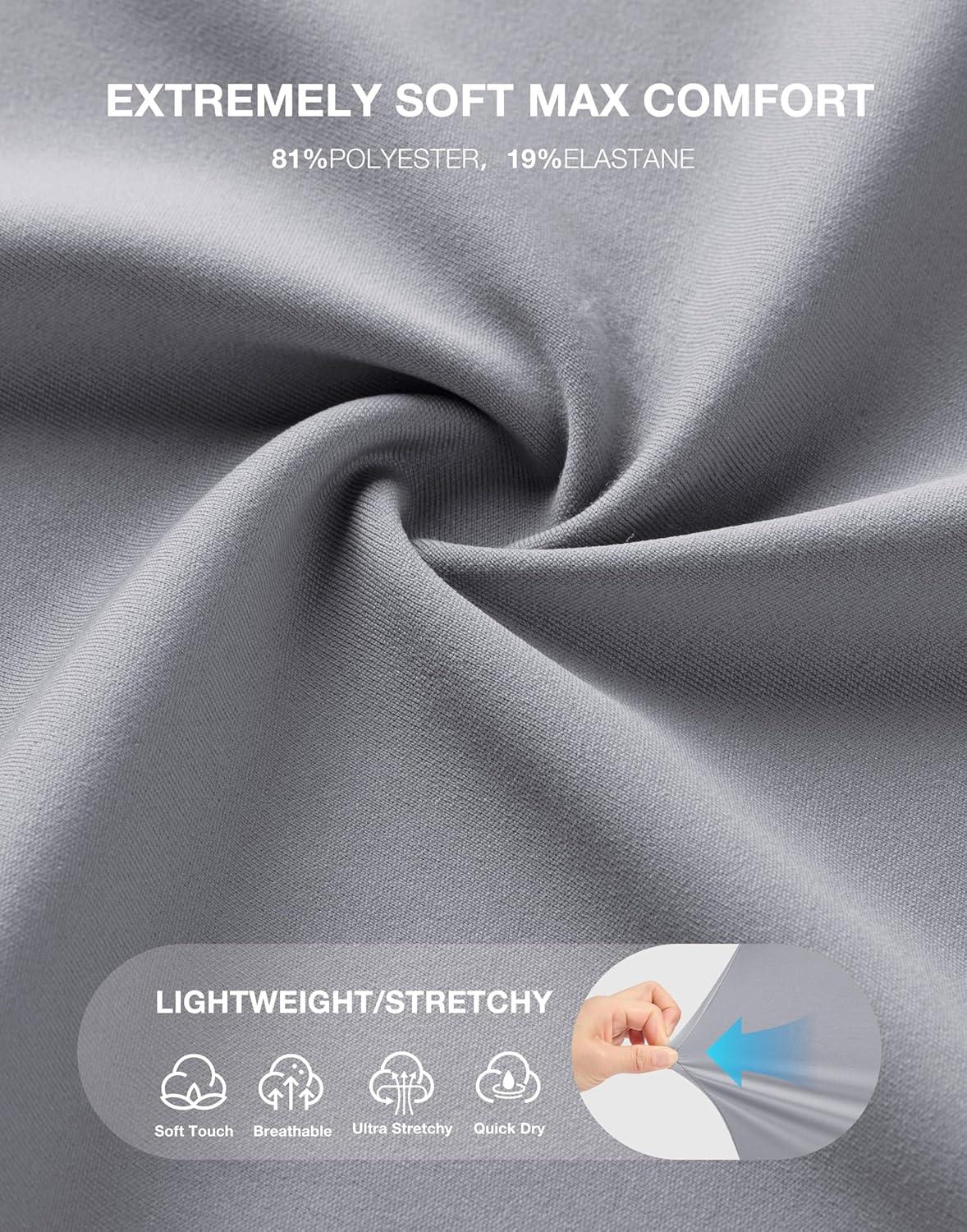 imageSANTINY Womens Bermuda Long Shorts with Pockets Drawstring High Waisted Athletic Knee Length Shorts Walking Casual WorkoutLight Grey