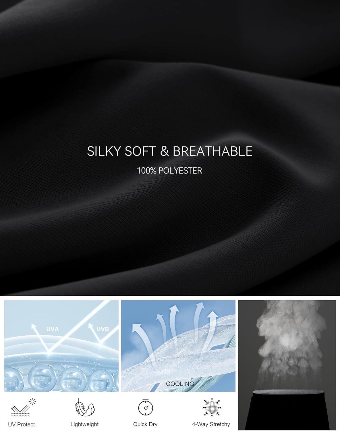 imageSANTINY Womens Rash Guard UPF50 SPF Long Sleeve Swimsuits Top UV Sun Protection Swim Shirts for Woman with ZipBlack