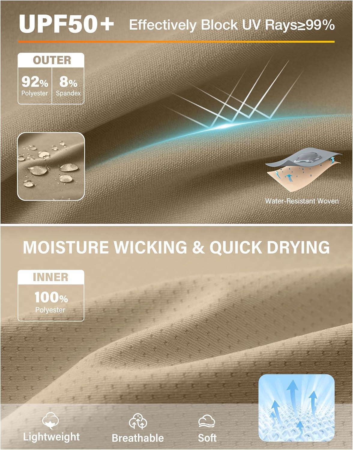 imageSANTINY 14quot Cargo Skorts for Women with 4 Pockets Drawstring High Waisted Golf Hiking Skirt for Casual Summer TravelDusty Khaki