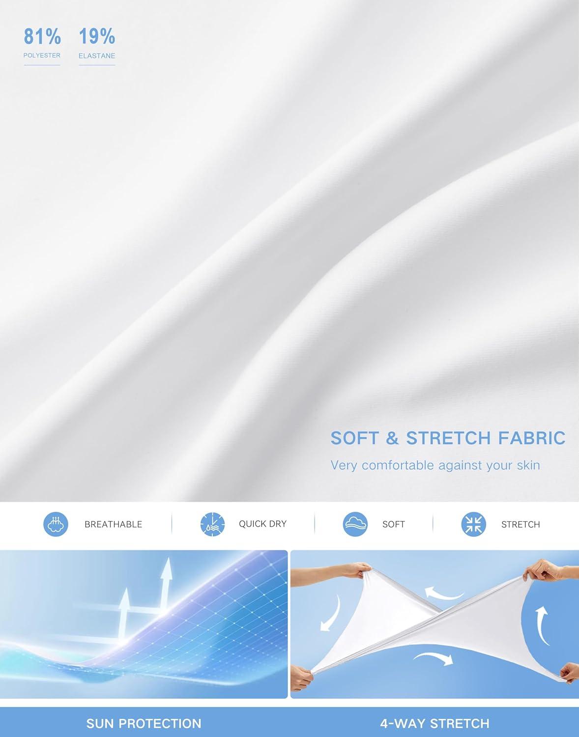 imageSANTINY 18quot Skorts for Women with 4 Pockets High Waist Long Athletic Tennis Skirt Golf Skort Dressy CasualA White