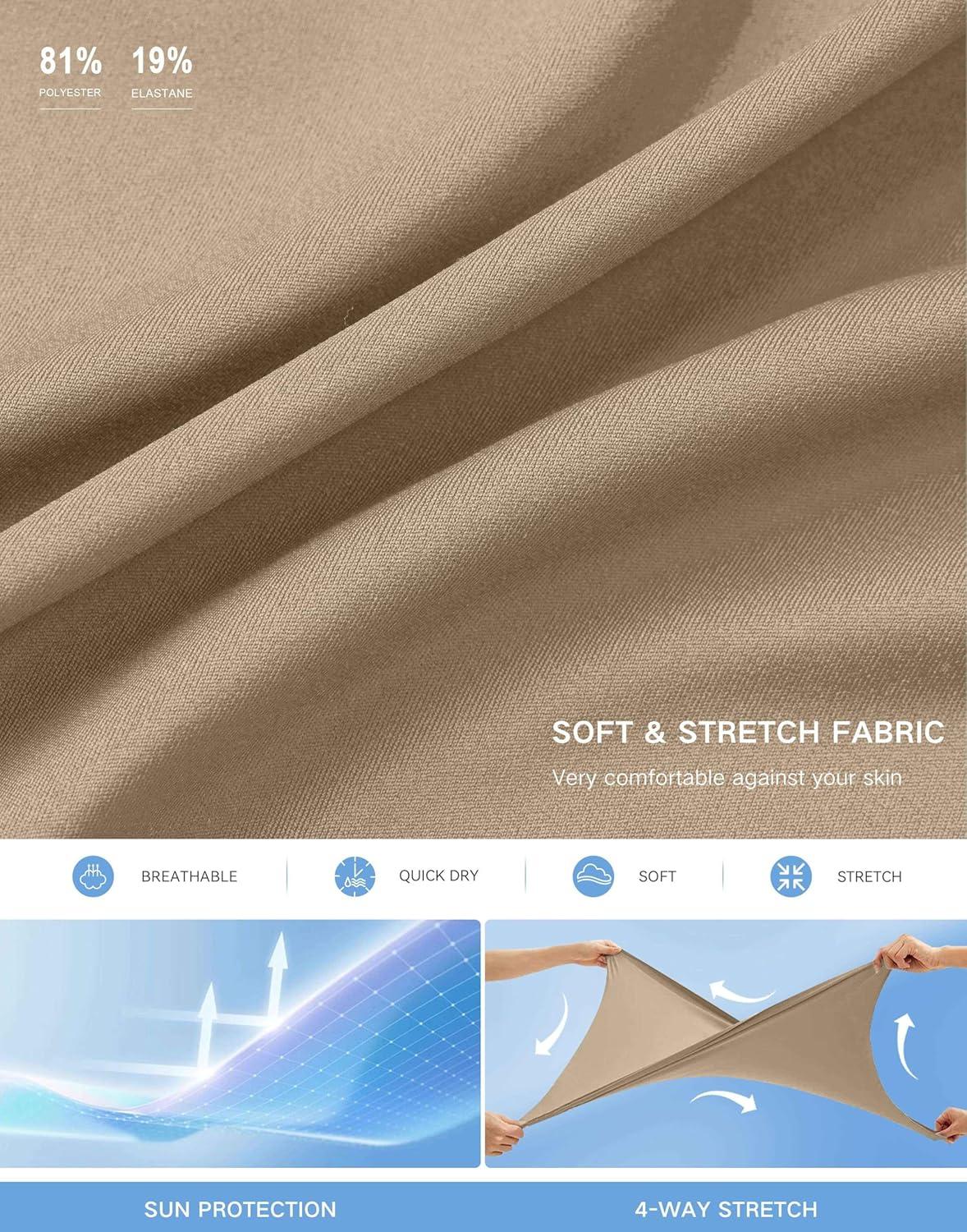 imageSANTINY 18quot Skorts for Women with 4 Pockets High Waist Long Athletic Tennis Skirt Golf Skort Dressy CasualKhaki