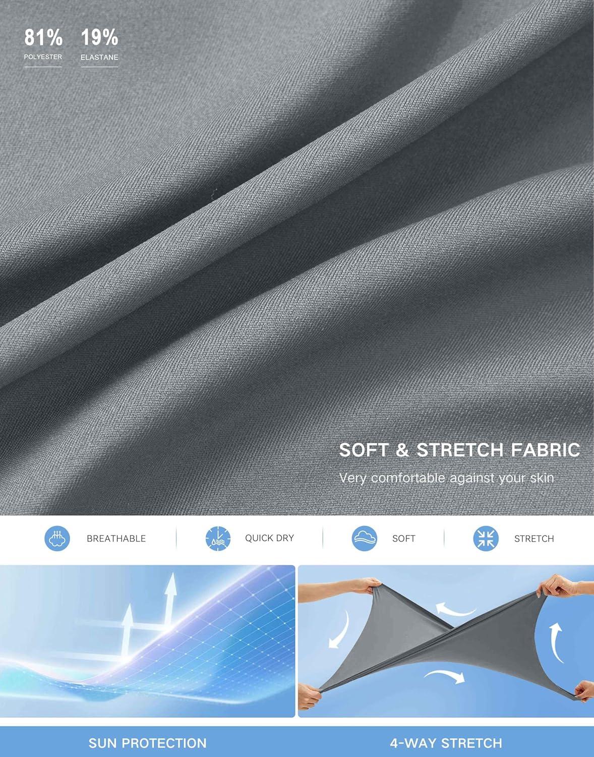 imageSANTINY 18quot Skorts for Women with 4 Pockets High Waist Long Athletic Tennis Skirt Golf Skort Dressy CasualLight Grey