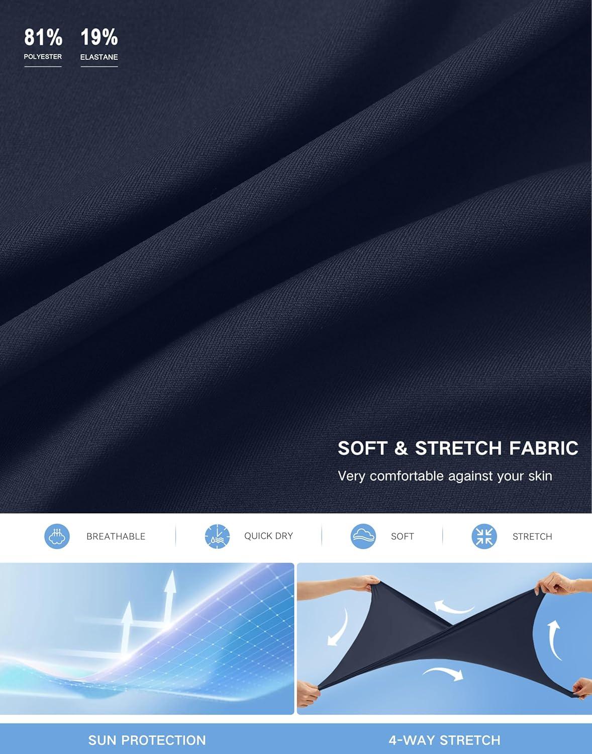 imageSANTINY 18quot Skorts for Women with 4 Pockets High Waist Long Athletic Tennis Skirt Golf Skort Dressy CasualNavy