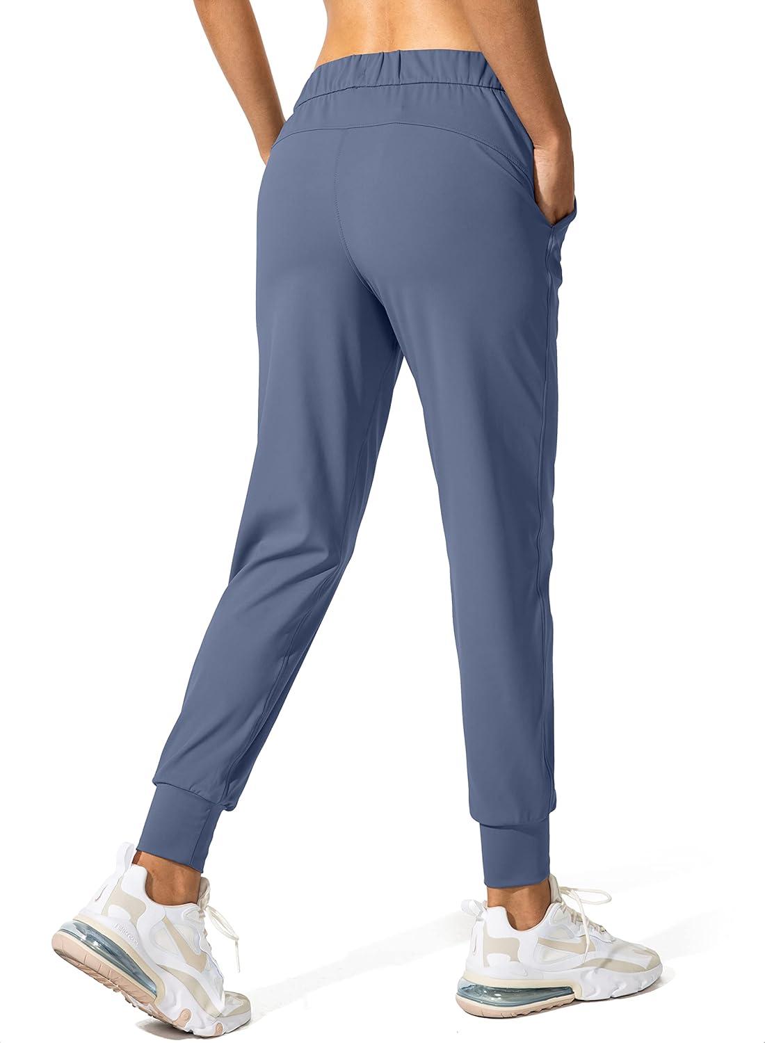 imageSANTINY Womens Joggers Pants Pockets Drawstring Running Sweatpants for Women Lounge Workout JoggingSlate Blue