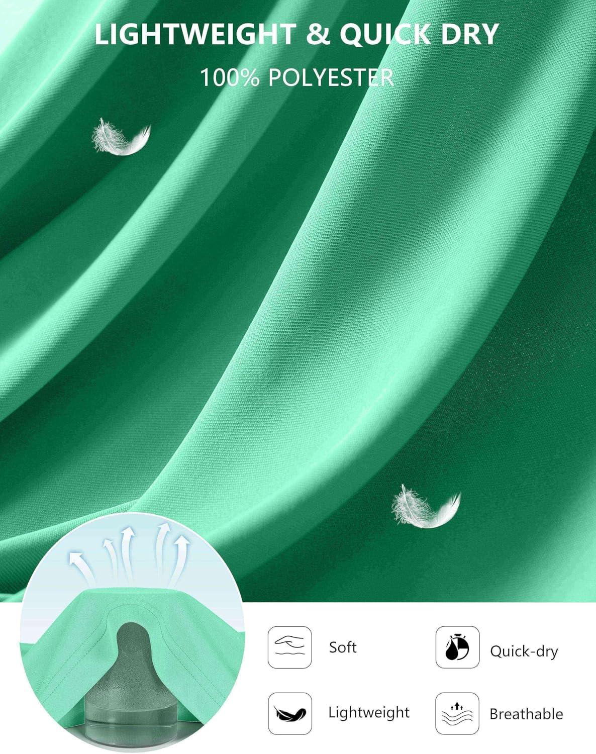 imageSANTINY Womens Sleeveless Workout Tops Lightweight Tennis Yoga Gym Athletic Running Shirts Racerback Tank Tops for WomenAqua