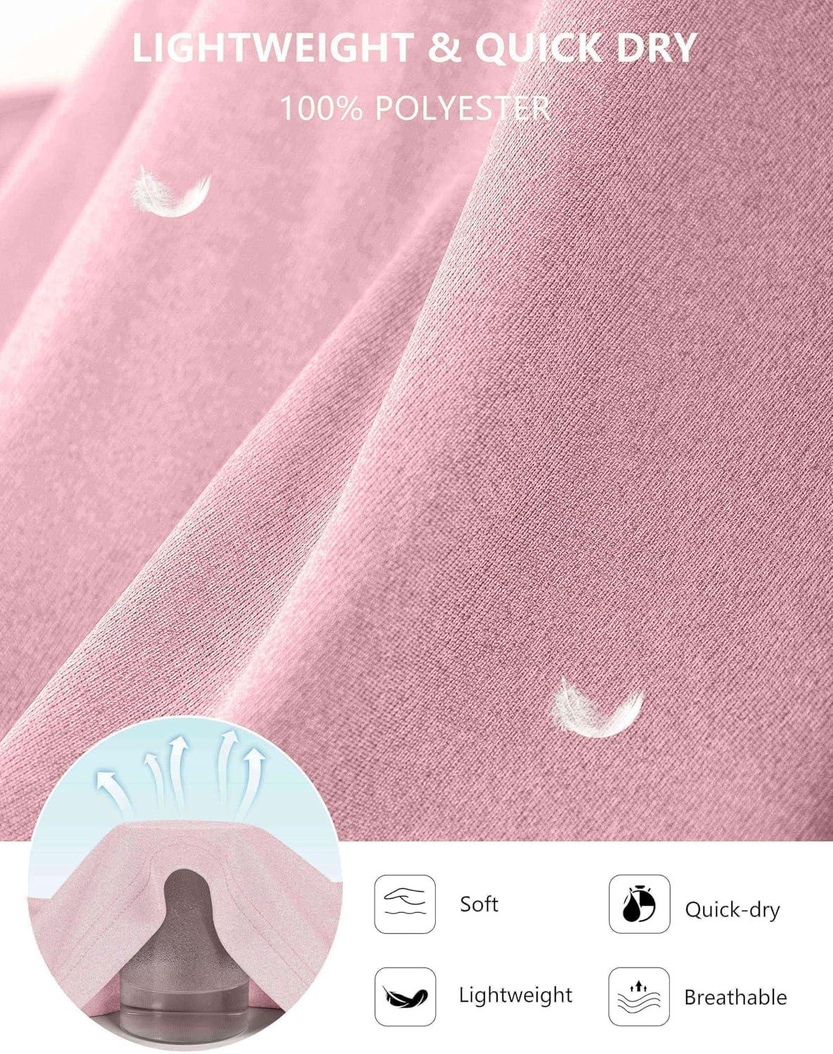 imageSANTINY Womens Sleeveless Workout Tops Lightweight Tennis Yoga Gym Athletic Running Shirts Racerback Tank Tops for WomenPink