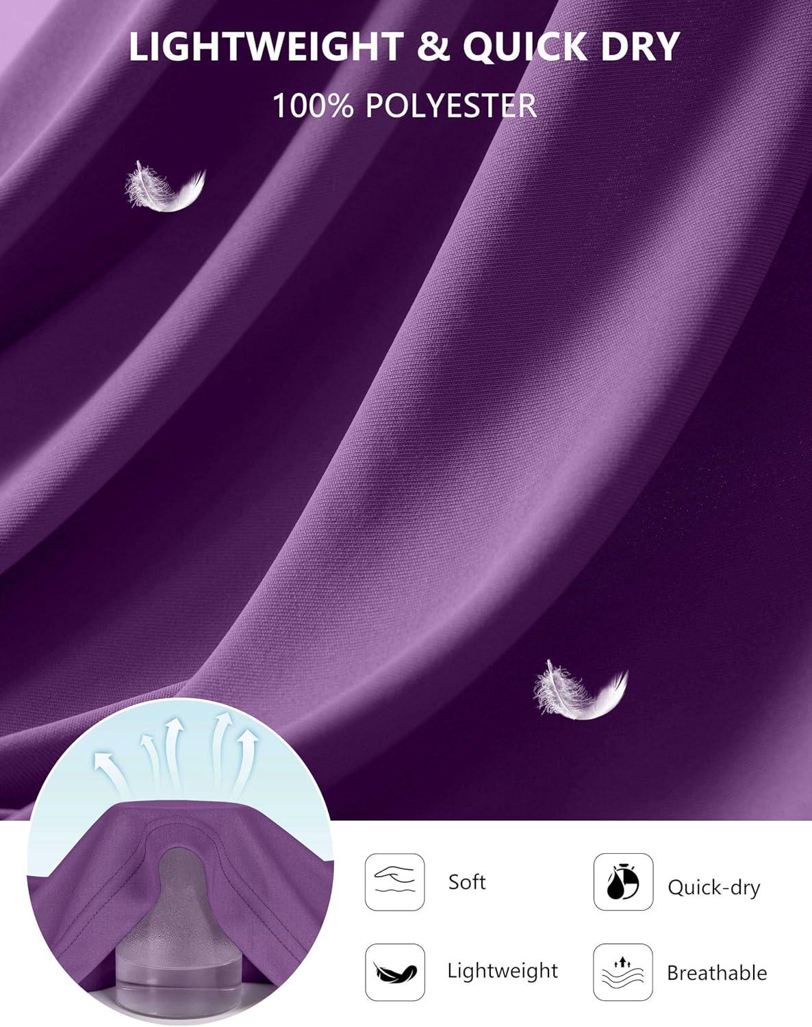 imageSANTINY Womens Sleeveless Workout Tops Lightweight Tennis Yoga Gym Athletic Running Shirts Racerback Tank Tops for WomenPurple