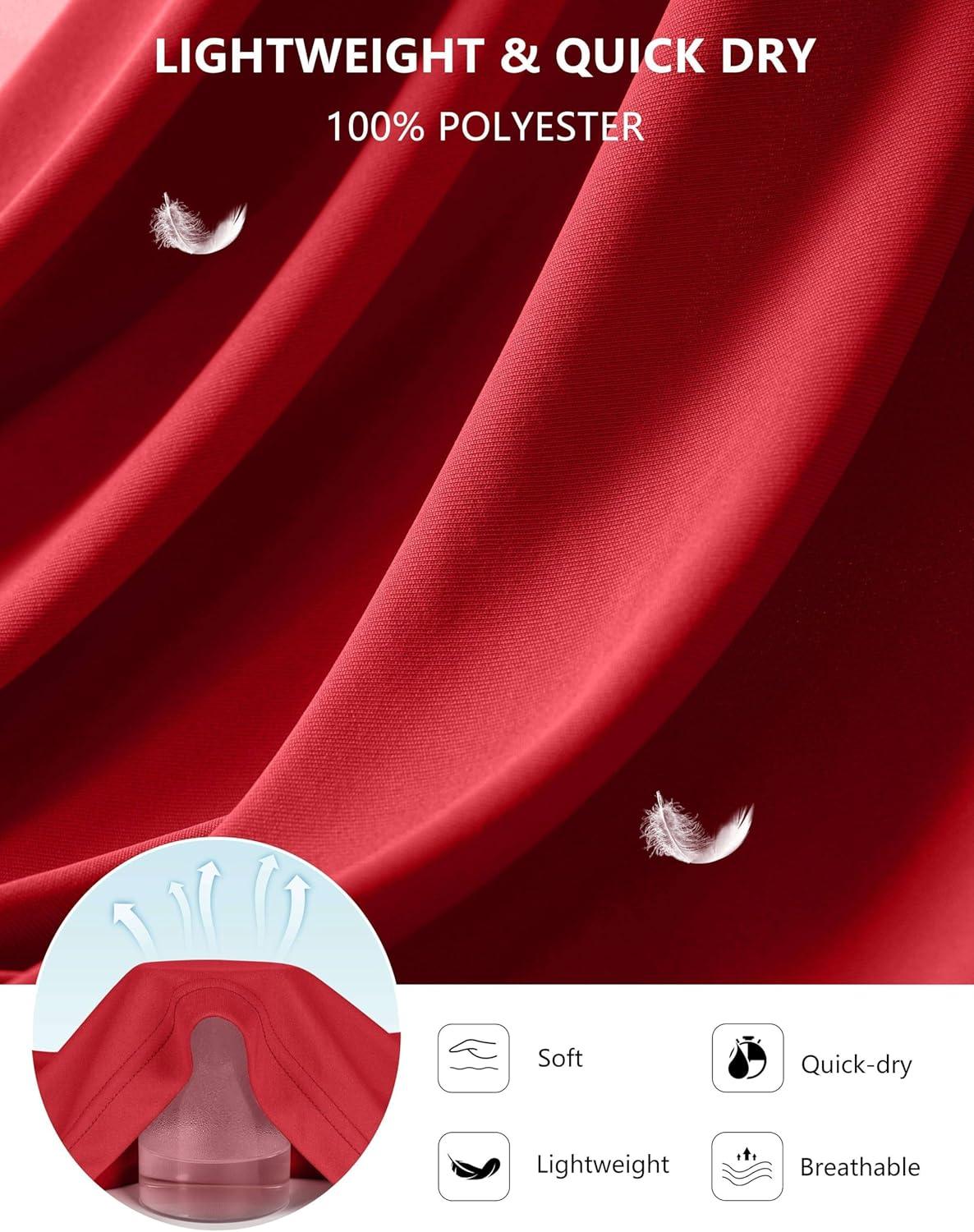 imageSANTINY Womens Sleeveless Workout Tops Lightweight Tennis Yoga Gym Athletic Running Shirts Racerback Tank Tops for WomenRed