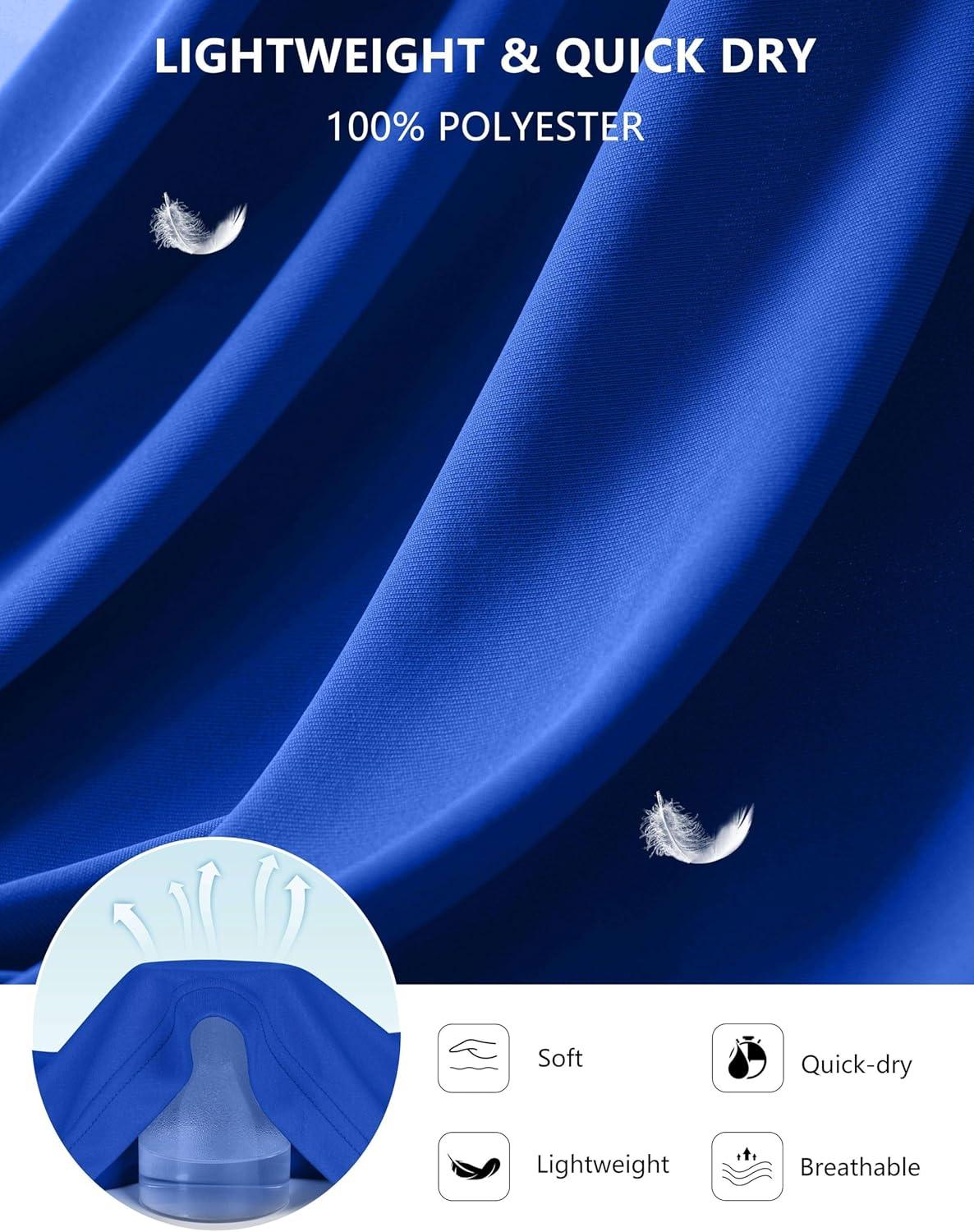 imageSANTINY Womens Sleeveless Workout Tops Lightweight Tennis Yoga Gym Athletic Running Shirts Racerback Tank Tops for WomenRoyal Blue