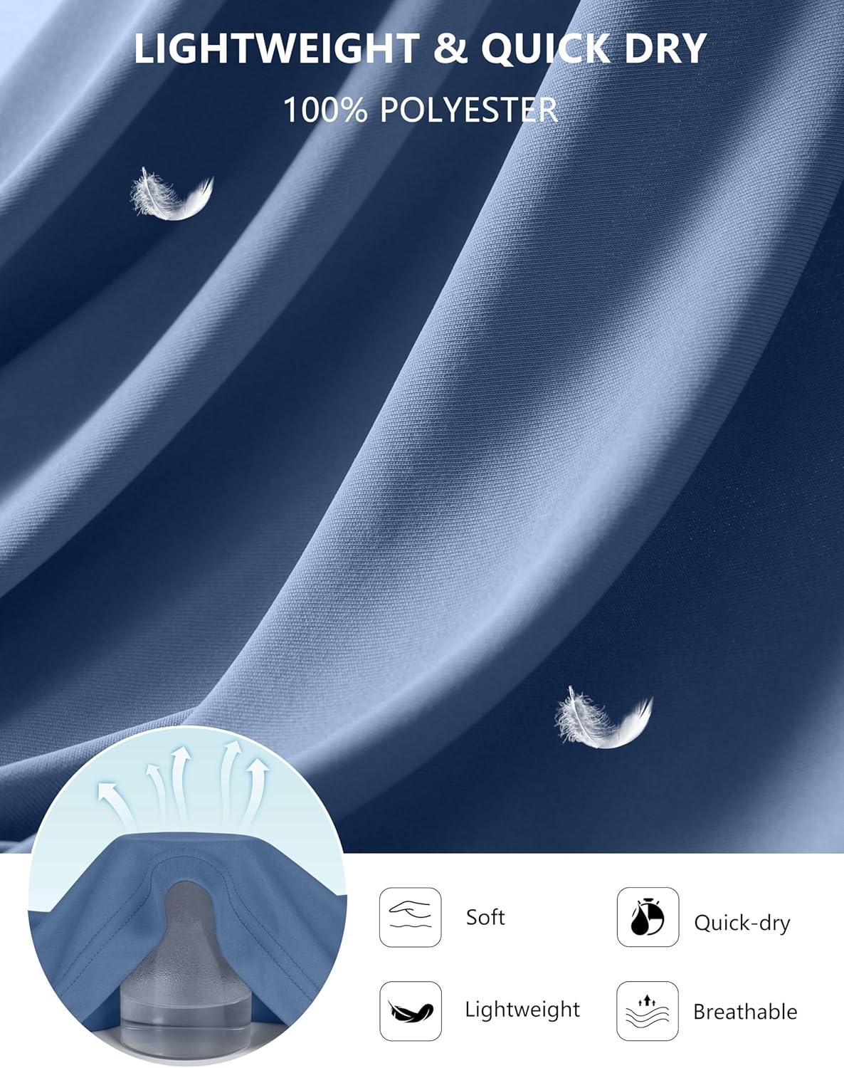 imageSANTINY Womens Sleeveless Workout Tops Lightweight Tennis Yoga Gym Athletic Running Shirts Racerback Tank Tops for WomenSlate Blue