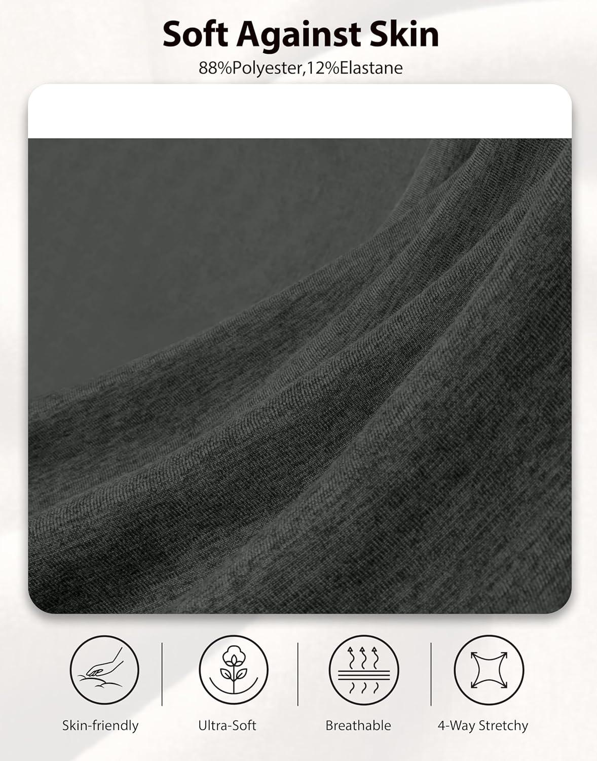 imageSANTINY Womens Soft Sweatpants Yoga Lounge Casual Pants Stretch Open Bottom Sweat Pants for Women with PocketsCharcoal