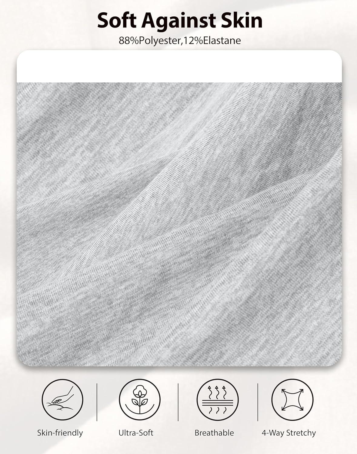 imageSANTINY Womens Soft Sweatpants Yoga Lounge Casual Pants Stretch Open Bottom Sweat Pants for Women with PocketsLight Grey