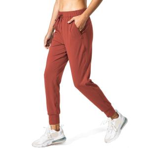 SANTINY Women’s Joggers Pants Pockets Drawstring Running Sweatpants for Women Lounge Workout Jogging(Savannah Red)