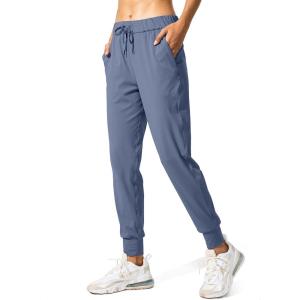 SANTINY Women’s Joggers Pants Pockets Drawstring Running Sweatpants for Women Lounge Workout Jogging(Slate Blue)