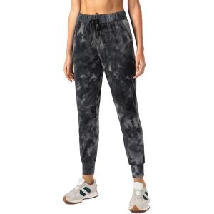 SANTINY Women’s Joggers Pants Pockets Drawstring Running Sweatpants for Women Lounge Workout Jogging(Tie Dye Black)