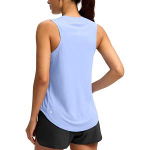 SANTINY Women’s Sleeveless Workout Tops Lightweight Tennis Yoga Athletic Running Shirts Racerback Tank Tops for Women(Light Blue)