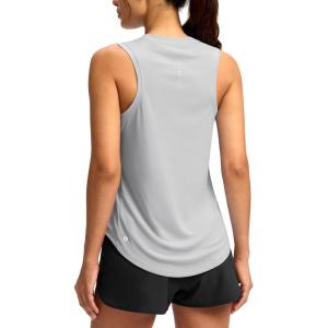SANTINY Women’s Sleeveless Workout Tops Lightweight Tennis Yoga Athletic Running Shirts Racerback Tank Tops for Women(Light Grey)