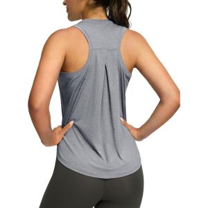 SANTINY Women’s Sleeveless Workout Tops Lightweight Tennis Yoga Gym Athletic Running Shirts Racerback Tank Tops for Women(Heather Grey)