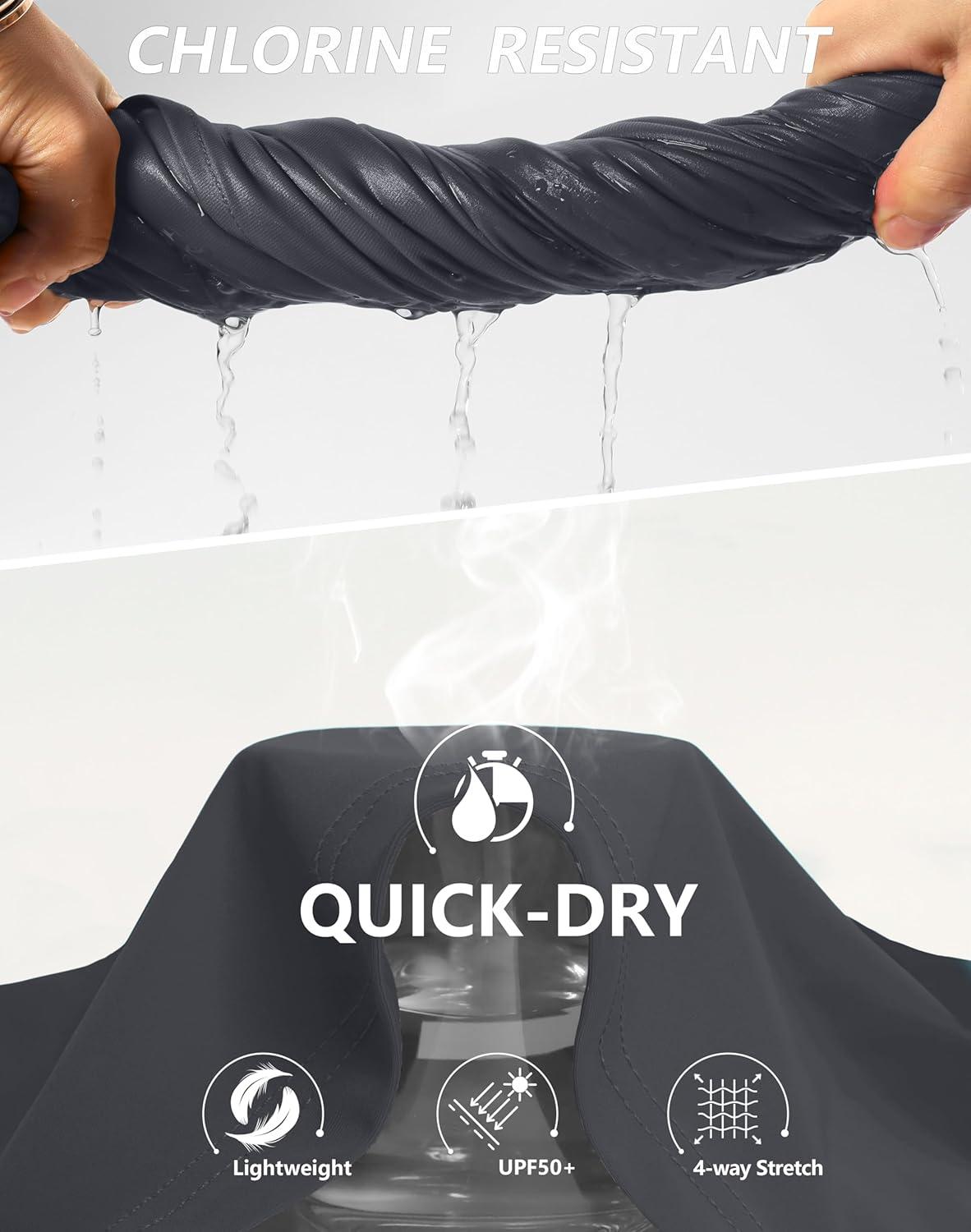 imageSANTINY Womens High Waisted Swim Skirt with Pocket Tummy Control Tankini Swimsuit Bathing Suit Bottoms for WomenGrey