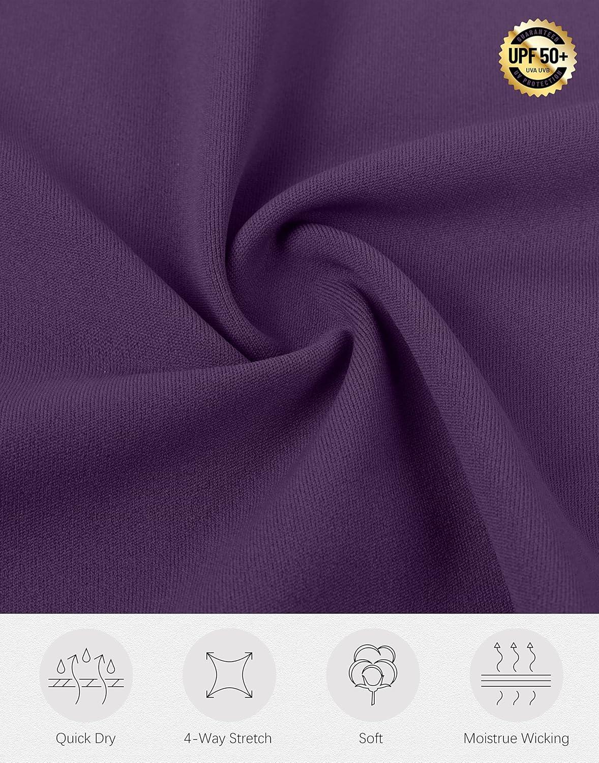 imageSANTINY 19quot Golf Skorts Skirts for Women Zipper Pockets Knee Length Skort Womens High Waist Athletic Tennis SkirtDeep Purple