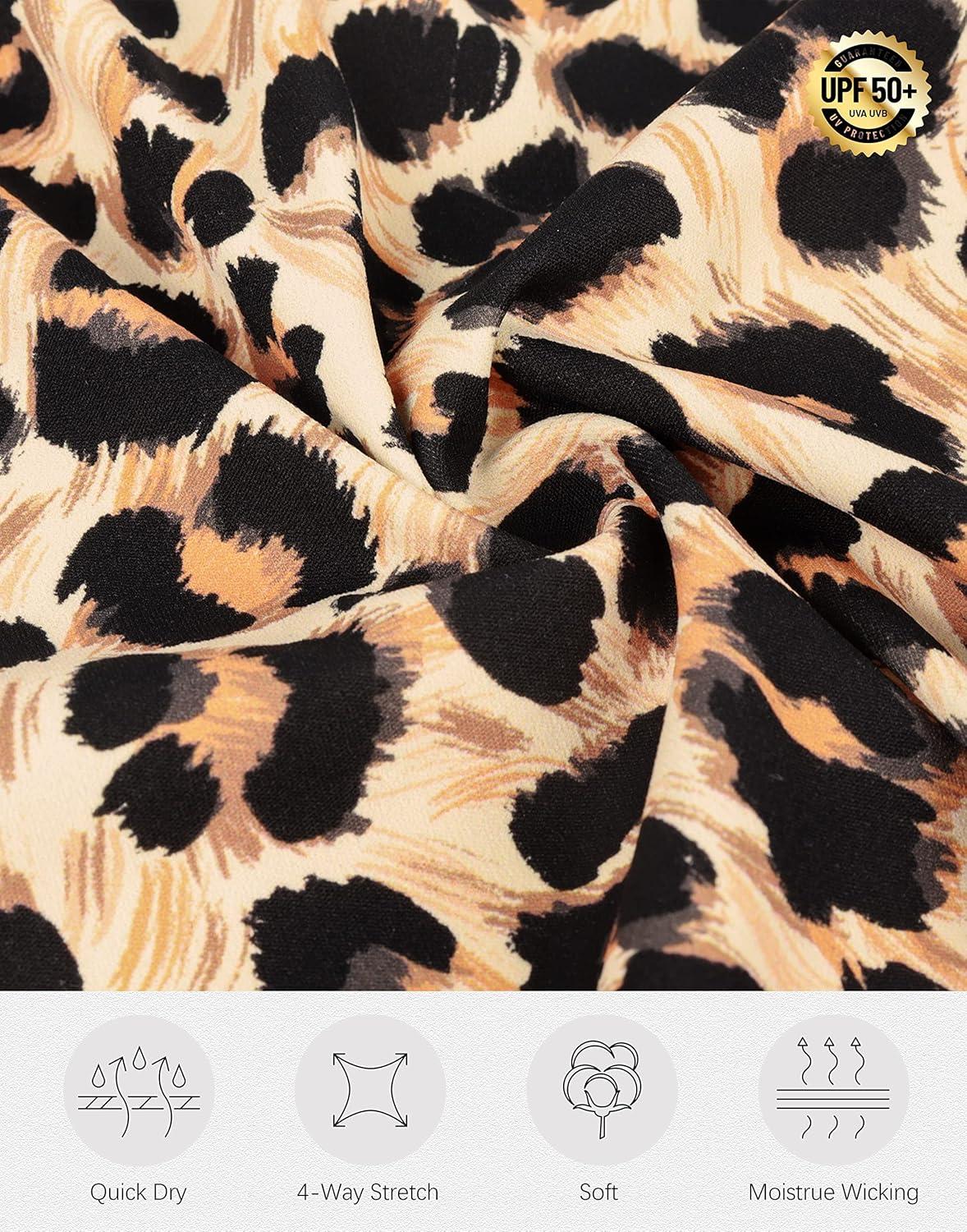 imageSANTINY 19quot Golf Skorts Skirts for Women Zipper Pockets Knee Length Skort Womens High Waist Athletic Tennis SkirtLeopard