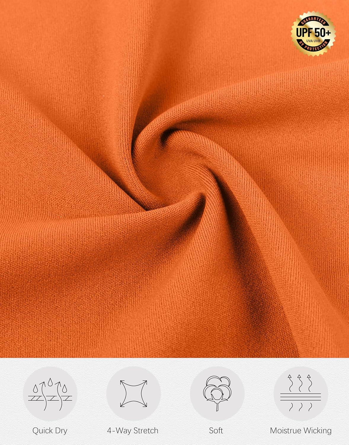 imageSANTINY 19quot Golf Skorts Skirts for Women Zipper Pockets Knee Length Skort Womens High Waist Athletic Tennis SkirtOrange