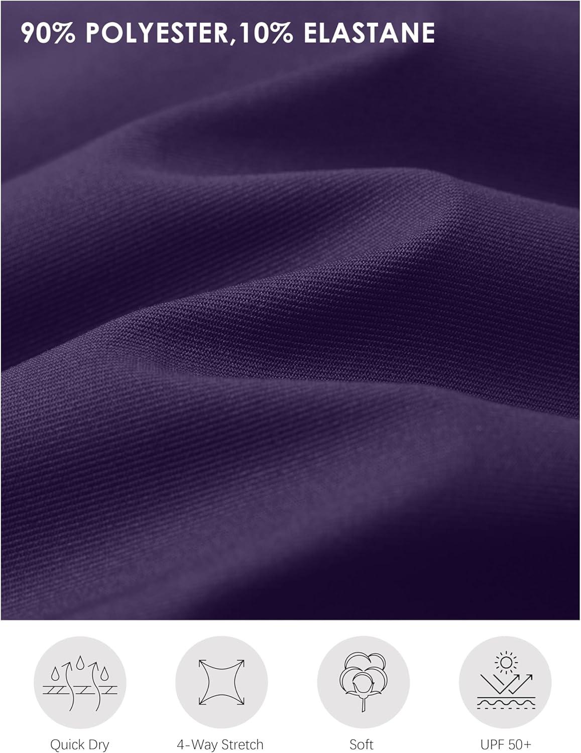 imageSANTINY 20 Knee Length Skorts for Woman 4 Pockets High Waisted Womens Tennis Golf Skirts Long Athletic Skirt with ShortsPurple