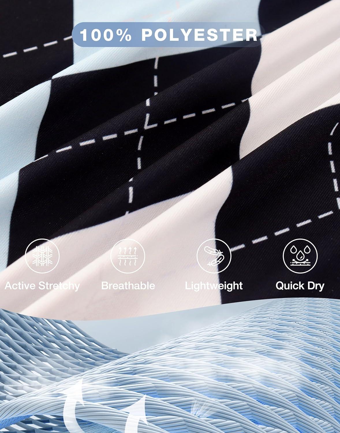 imageSANTINY Womens Sleeveless Golf Shirt Racerback V Neck Tank Tops Quick Dry Tennis Collared Polo Shirts for WomenBlak Blue Argyle