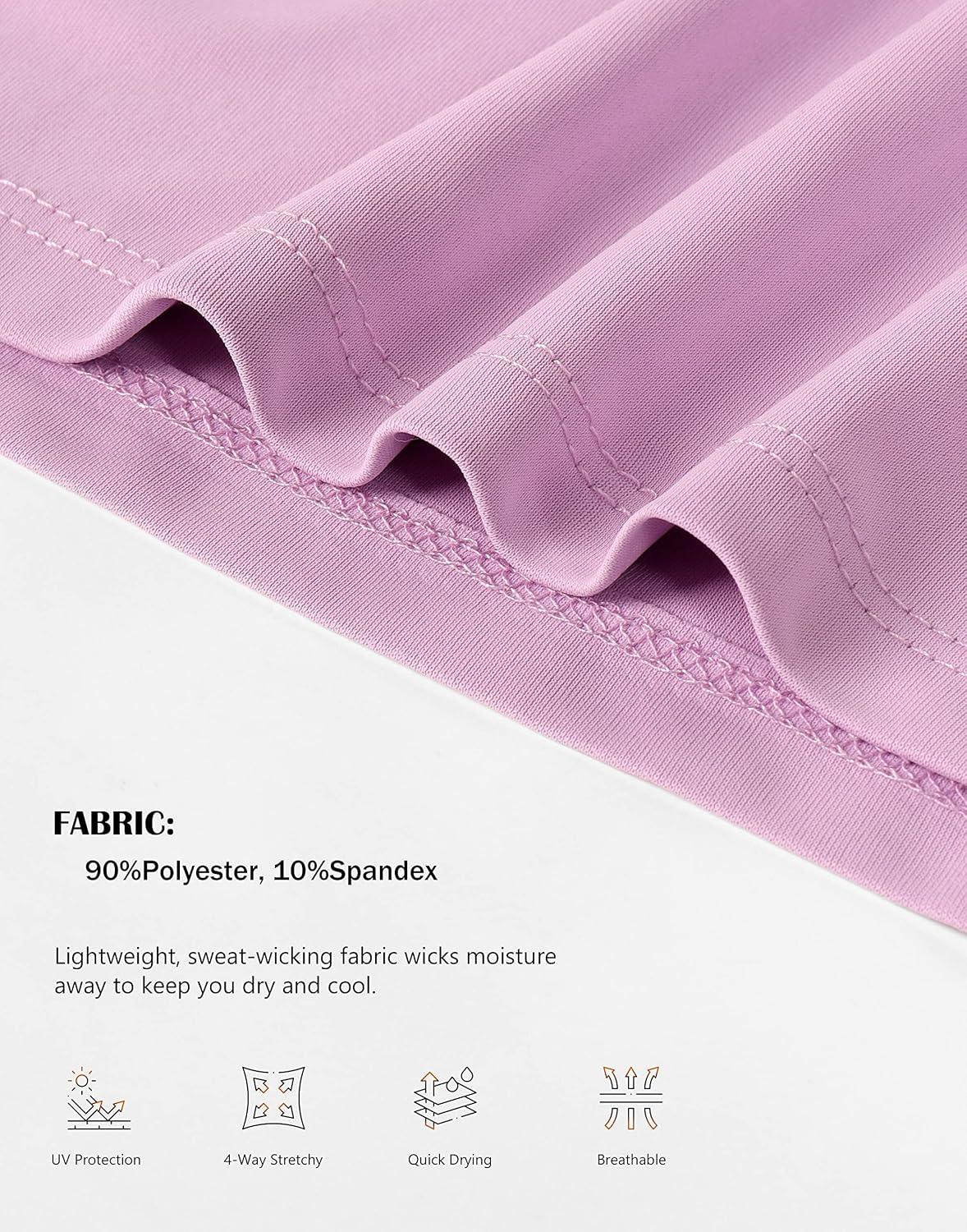 imageSANTINY Girls Sleeveless Golf Shirt VNeck Quick Dry Tennis Tank Tops Golf Clothes Collared Polo Shirts for GirlLight Purple