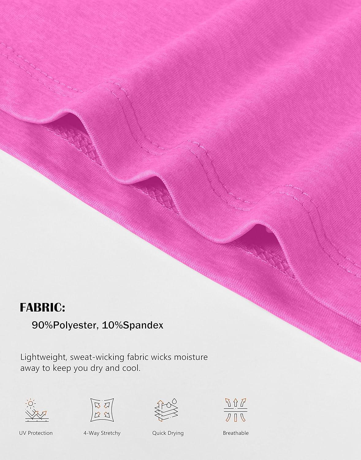 imageSANTINY Girls Sleeveless Golf Shirt VNeck Quick Dry Tennis Tank Tops Golf Clothes Collared Polo Shirts for GirlRose