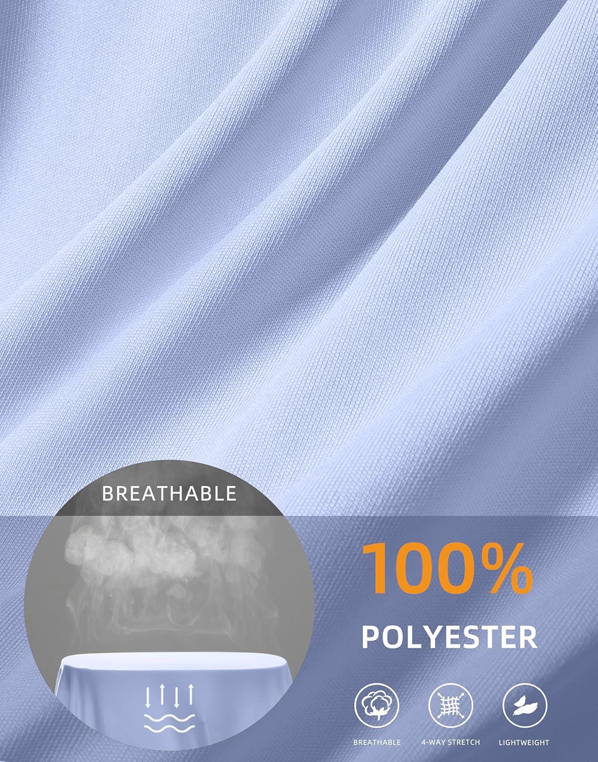 imageSANTINY Short Sleeve Workout Tops for Women Loose Yoga TShirts Sun Protection Breathable Running Athletic Tee ShirtsLight Blue