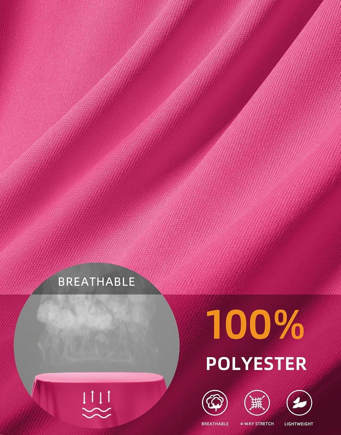 imageSANTINY Short Sleeve Workout Tops for Women Loose Yoga TShirts Sun Protection Breathable Running Athletic Tee ShirtsRose