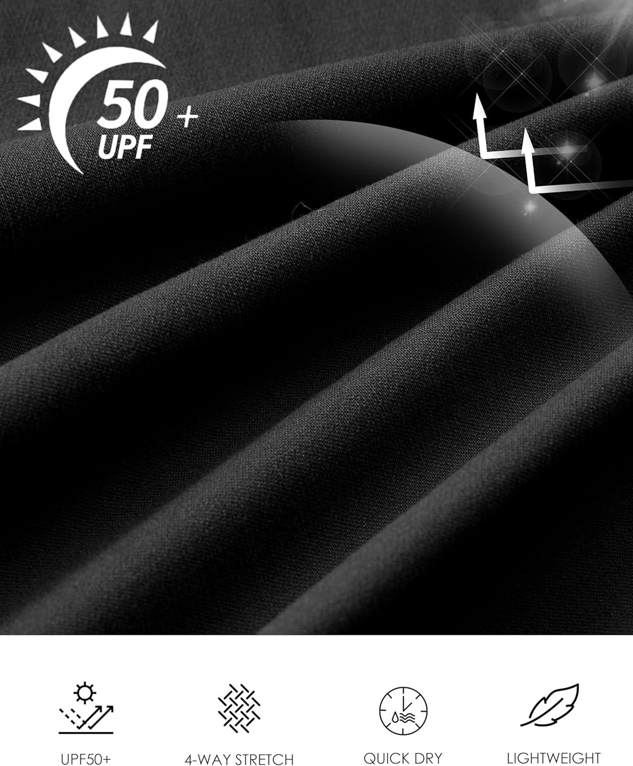 imageSANTINY Womens 5quot Golf Shorts with Pockets Quick Dry Stretch Work Outdoor Hiking Shorts for Women Casual SummerBlack