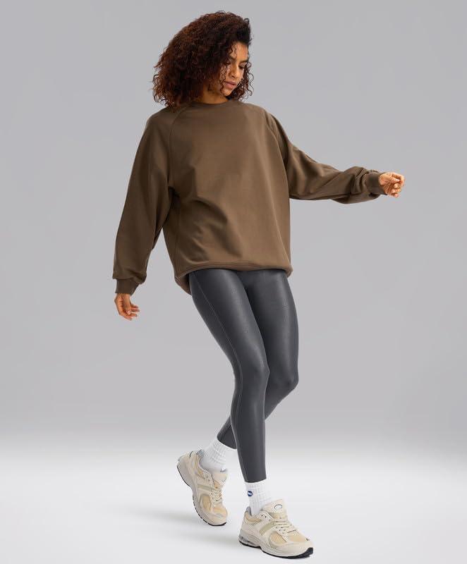 imageSANTINY Womens Faux Leather Leggings 252729High Waisted Stretch Leather Pants Pleather Tights for WomenDark Grey