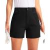 imageSANTINY Womens Golf Shorts with Pockets Lightweight Quick Dry Outdoor Hiking Shorts for Women Casual Summer