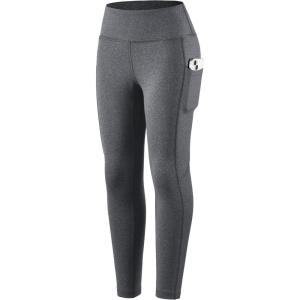 SANTINY Girl’s Fleece Lined Leggings with Pockets Kids Thermal Warm Winter High Waisted Athletic Running Workout Yoga Pants(Charcoal)