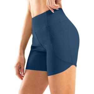 SANTINY Women’s 5″ High Waisted Swim Board Shorts UPF50+ Tummy Control Bathing Suit Bottoms with Pockets