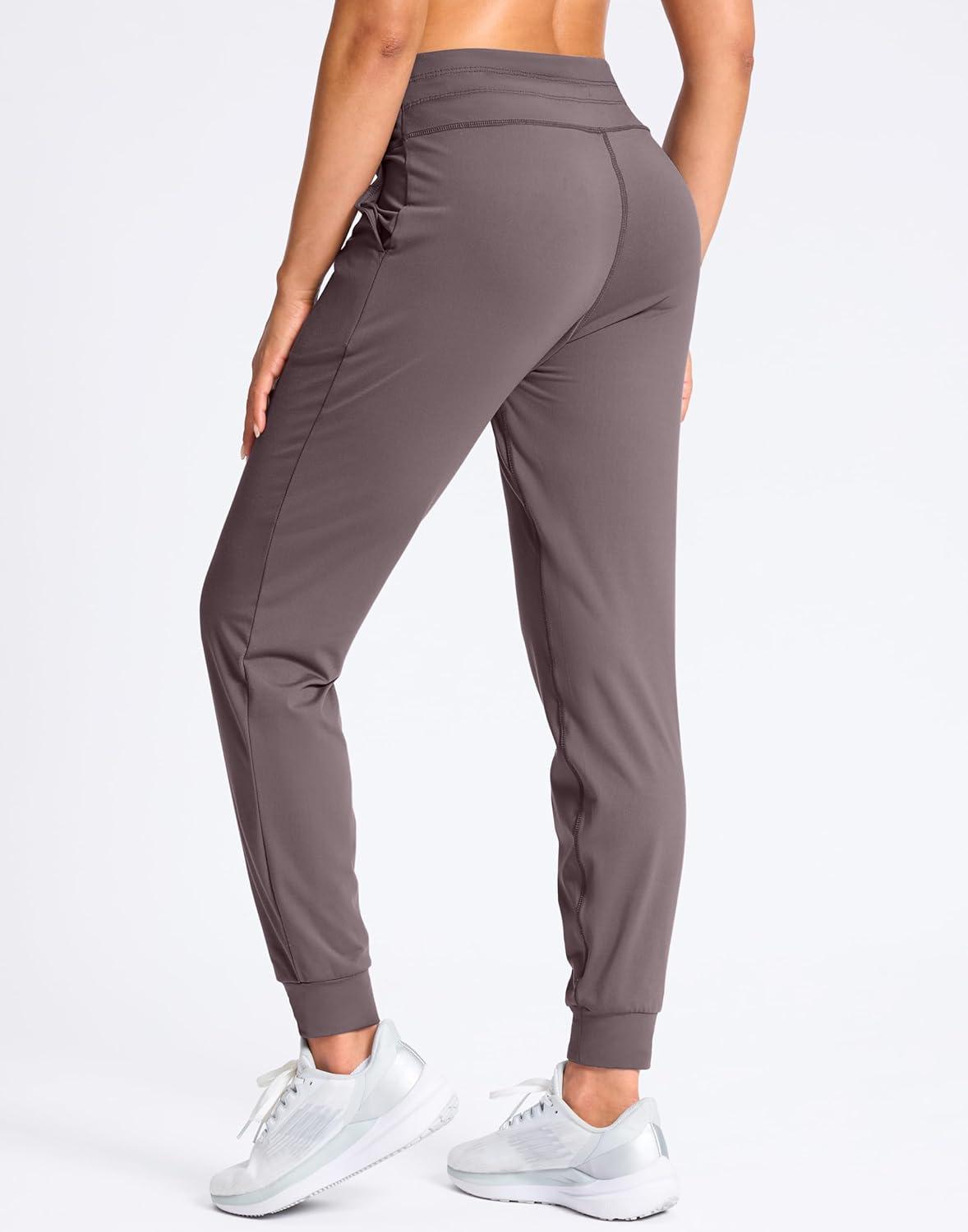 imageSANTINY Womens Sweatpants Joggers with Pockets Soft Stretch High Waisted Sweat Pants Lounge Running Athletic Workout JoggingDusty Purple