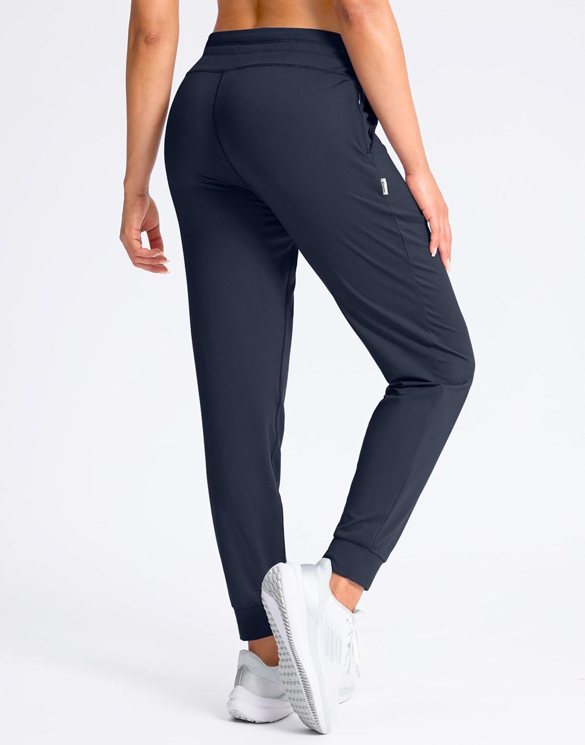imageSANTINY Womens Sweatpants Joggers with Pockets Soft Stretch High Waisted Sweat Pants Lounge Running Athletic Workout JoggingNavy