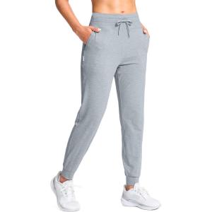 SANTINY Women’s Sweatpants Joggers with Pockets Soft Stretch High Waisted Sweat Pants Lounge Running Athletic Workout Jogging(Heather Grey)