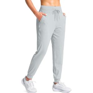 SANTINY Women’s Sweatpants Joggers with Pockets Soft Stretch High Waisted Sweat Pants Lounge Running Athletic Workout Jogging(Light Grey)