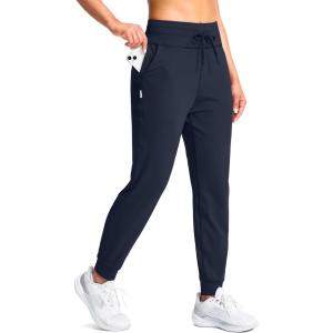 SANTINY Women’s Sweatpants Joggers with Pockets Soft Stretch High Waisted Sweat Pants Lounge Running Athletic Workout Jogging(Navy)