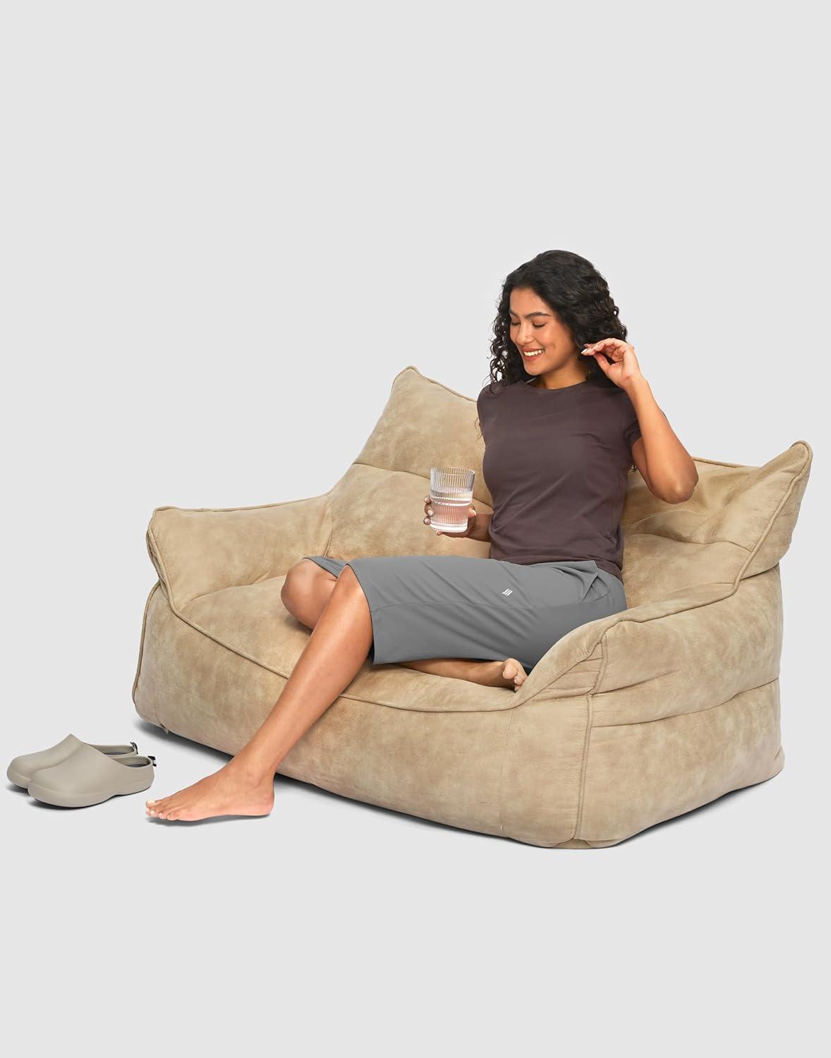 imageSANTINY 14quot Shorts for Women Knee Length with Pockets High Waisted Stretch Long Bermuda Shorts for Summer Dressy CasualLight Grey