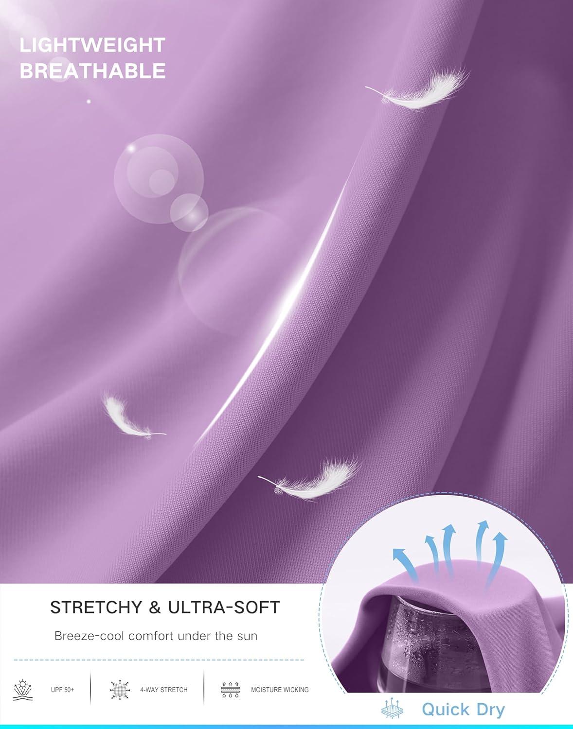 imageWomens Golf Shirt Short Sleeve Lightweight Moisture Wicking Work Tennis Tops Collared Polo Shirts for Women with 4ButtonPurple