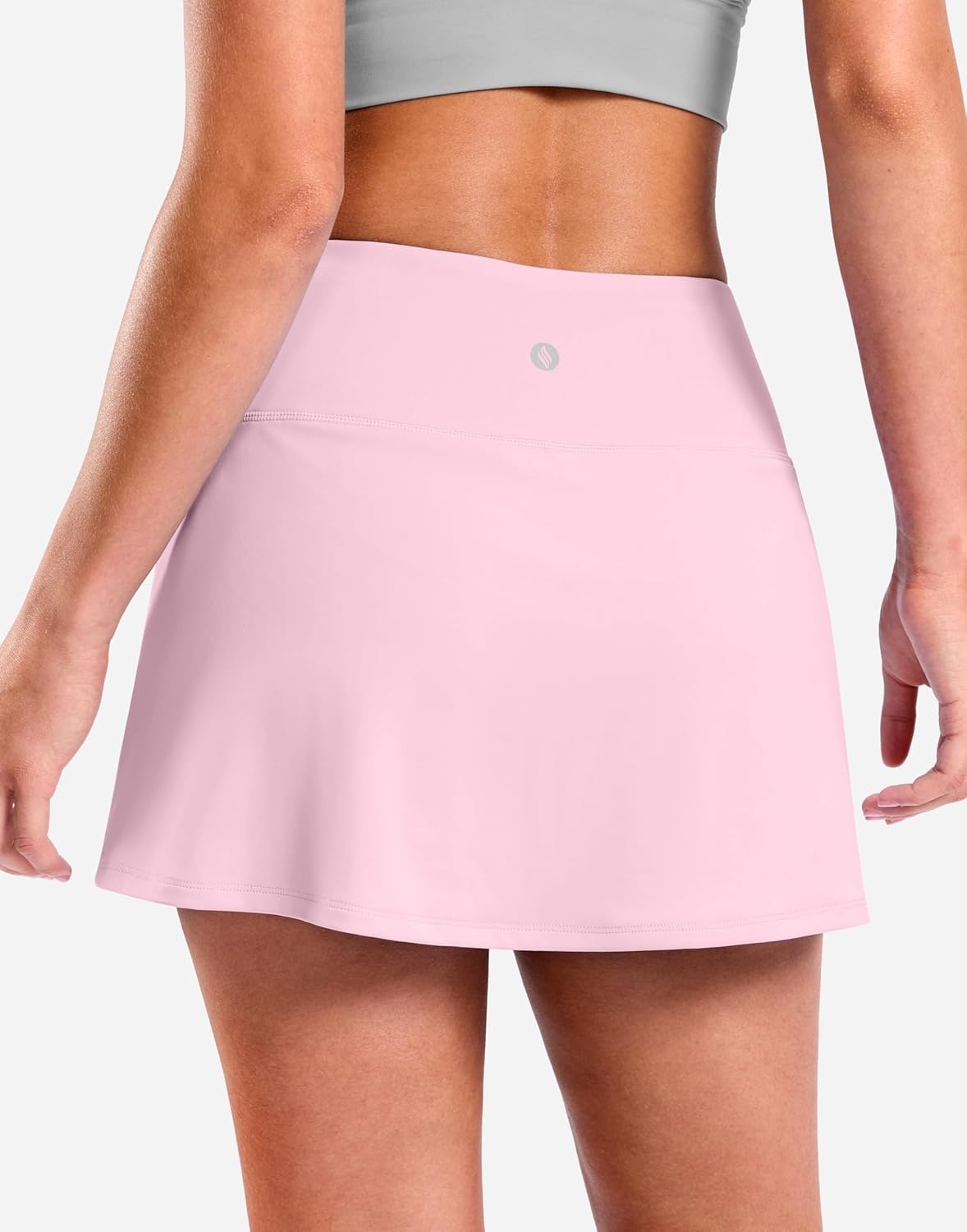 image:imageSANTINY 13515 Skorts for Women with 2 Pockets High Waisted A Line Casual Pickleball Golf Skort Athletic Tennis SkirtLight Pink
