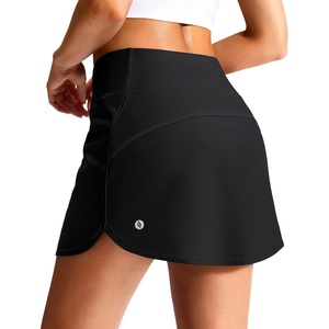 SANTINY Women’s Swim Skirt with 2 Pockets High Waisted Tummy Control Tankini Swimsuit Bathing Suit Bottoms for Women(Black)